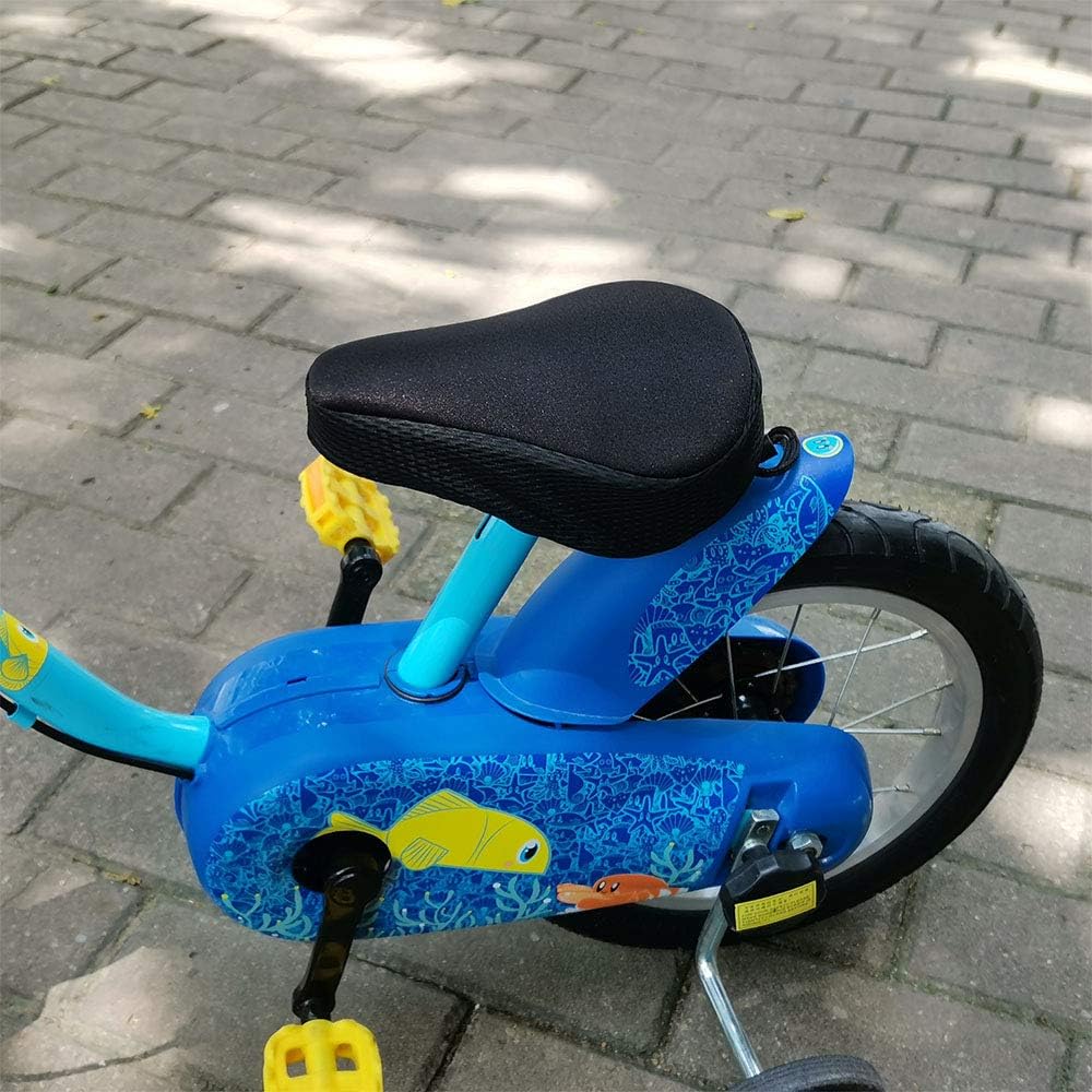 Hoobbii Bike Accessories for Kids, Contain Child Bike Gel Seat Cushion、Kids Bike Bell and Kids Bike Streamers，Suitable for Children's Bicycles seat up to 8.5x6.5 inches(Black) : Sports & Outdoors