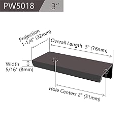 JETLAND Cabinets Drawers Edge Pulls