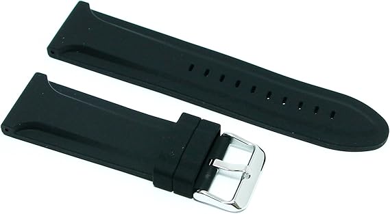 Correa de caucho negro para reloj, asa de 26 mm tipo Panerai ...