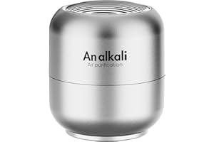 AN ALKALI Fridge Deodorizer – 1 Pack Refrigerator Odor Eliminator, Lasts 10 Years, Chemical-Free Fresh Odor Eliminator Kit, More Effective Than Baking Soda, for Kitchen Appliances, Closet, Car, Pet Areas-Silver