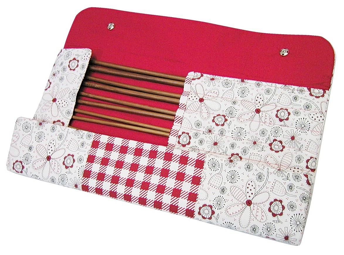Handmade large knitting needle case, knitting needles, knitting accessories, art & craft storage
