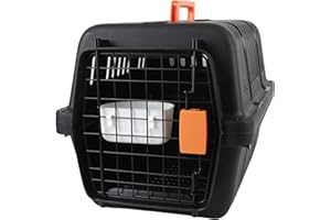 ZJchao Plastic Dog Crate Large Space Portable Cat Pet Travel Carrier Ventilation Ideal Travel Solution for Cats and Dogs Outd