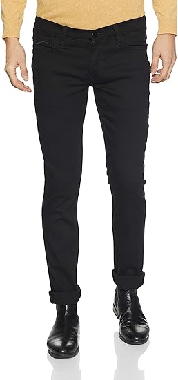 lee skinny men's black jeans