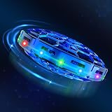 Semai Flying Toy Drone for Kids 360° Hands Free LED Light Indoor UFO Blue view 1