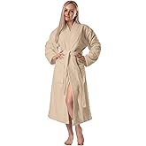 BAGNO MILANO Women's Robe, Certified Organic Turkish Cotton Kimono Bathrobe for Women