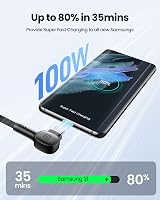INIU USB C Cable 100W PD Fast Charge 2 Pack 2m Nylon Braided Type C Data Cord view 2