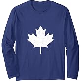 Canada Maple Leaf Vintage T-Shirt Canada Day T-Shirt Long Sleeve T-Shirt