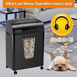Suntiko Paper Shredder, 18-Sheet Cross Cut Level