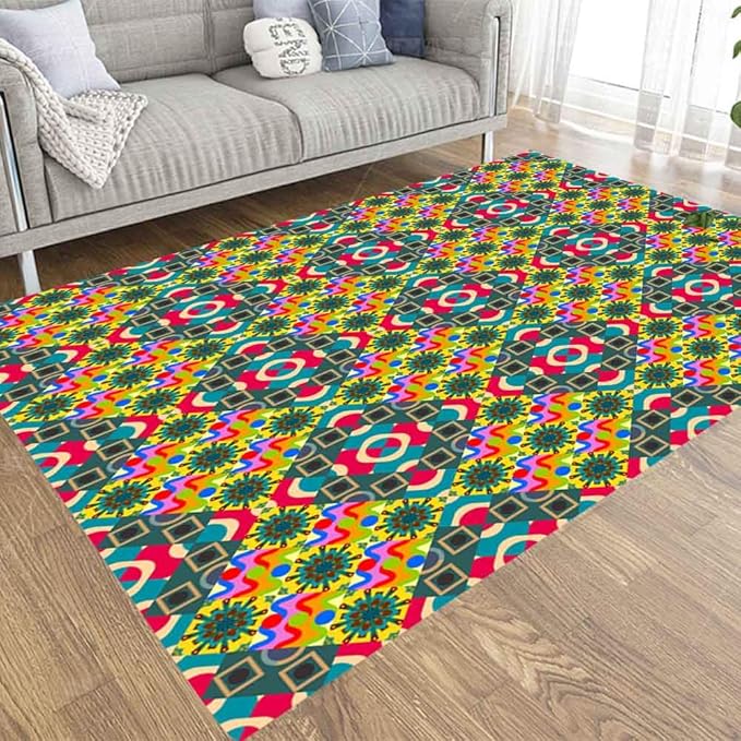 Colorful Area Rug,Musesh Area Rug Kids Area Rugs Soft Area Rug Size 3X5