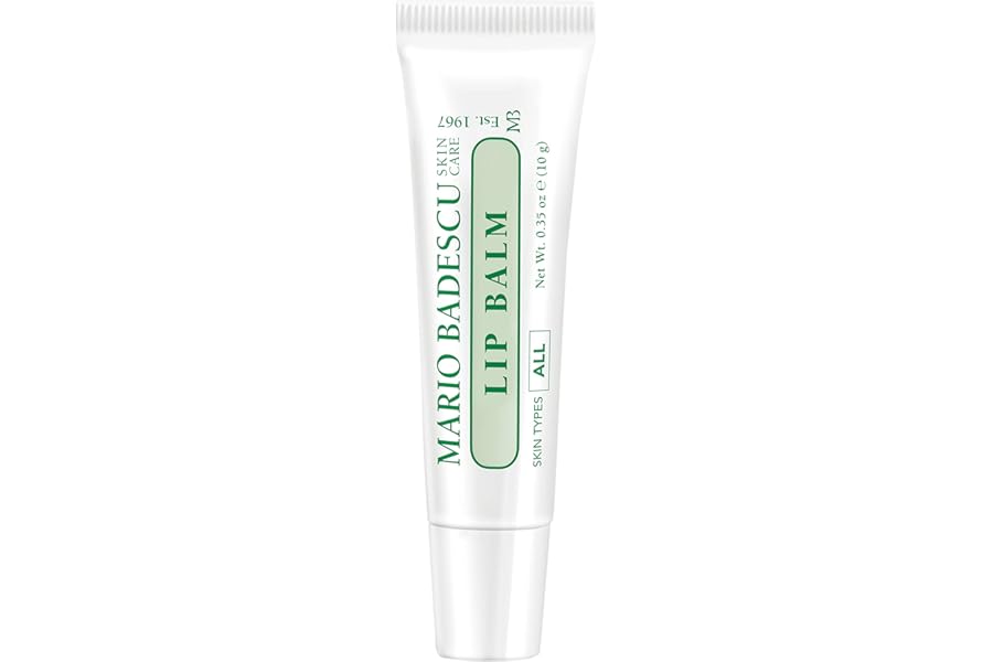 Mario Badescu Moisturizing Lip Balm for Dry Cracked Lips, Infused with Coconut Oil and Shea Butter, Ultra-Nourishing Lip Care Moisturizer for Soft, Smooth and Supple Lips
