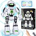 Zreswap Robot Toys Gift for Kids: Remote Control Robot Programmable Robot with Record Voice Music Dancing Gesture Control, for Toddler Boys and Girls