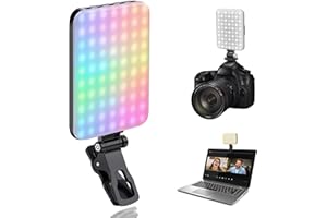 ALTSON 108 LED Video Light, 2500K-6500K RGB Selfie Light for iPhone-CRI 97+, 2200mAh Camera Light with 3CCT/RGB 360° Full Color/20 Lighting Effects, Portable Phone Light for Party, Photography, Streaming