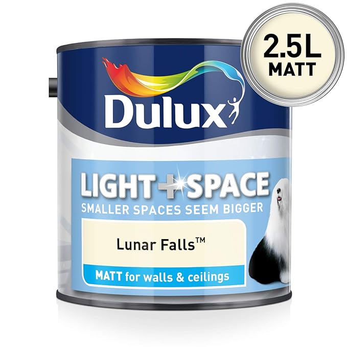 Dulux Light & Space Matt Emulsion Paint For Walls And Ceilings Lunar
