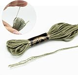 SZXMDKH Grey Embroidery Thread Kit 14 Skeins Cross Stitch Floss 8m Spools view 2