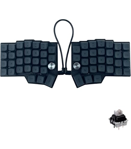 Amazon.com: YMDK Low Profile Split Chocolate Keyboard Corne V4.1