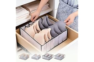 Drawer Organizers 6 Grids Underwear Wardrobe Organizers Divider Closet Organizers and Storage Boxes Foldable Closet Storage B