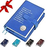 GALILEO® Double AA Big Book Cover & 12 Steps & 12 Traditions | AA Gift | Alcoholics Anonymous (Prayer/Coin Pocket/Sky Blue)