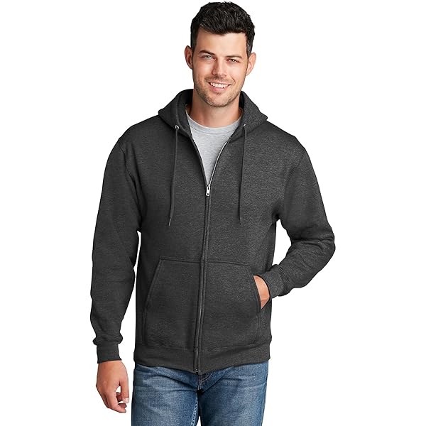 Port & Company - Core Fleece Full-Zip Hooded Sweatshirt 4XL Dark