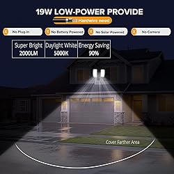 UME 19W LED Flood Light Motion Sensor Outdoor, 2