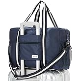 Arxus Foldable Tote Bag for Travel Expandable Lightweight Carry On Luggage 22L Packable Duffle Bag for Traveling