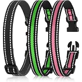 Dog Collar 3 Pack, Shock Collar Replacement Strap (Black&amp;Green&amp;Pink) | Compatible with Peture Bousnic Junbow PetSafe Delupet Garmin Patpet Dogtra DogCare Brand Training Collar and Bark Collar