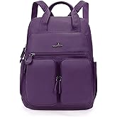 Angel Kiss Backpack Purse for Women Soft Washed Leather Multi Pocket Casual Travel Backpacks…