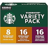 Starbucks K-Cup Coffee Pods, Starbucks Blonde, Medium and Dark Roast Hot or Iced Coffee, Variety Pack, 40 Keurig Pods