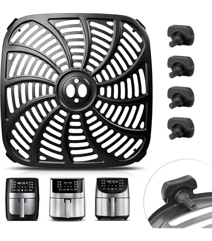 Gourmia 8QT Air Fryer Grillplatte – Ersatzrost & Crisper-Tablett Für GAF846 Luftfritteuse, Spülmaschinenfest