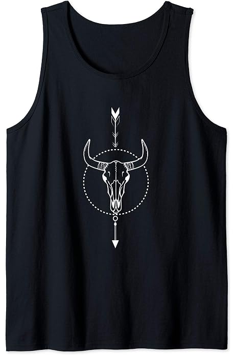 bull skull tank top
