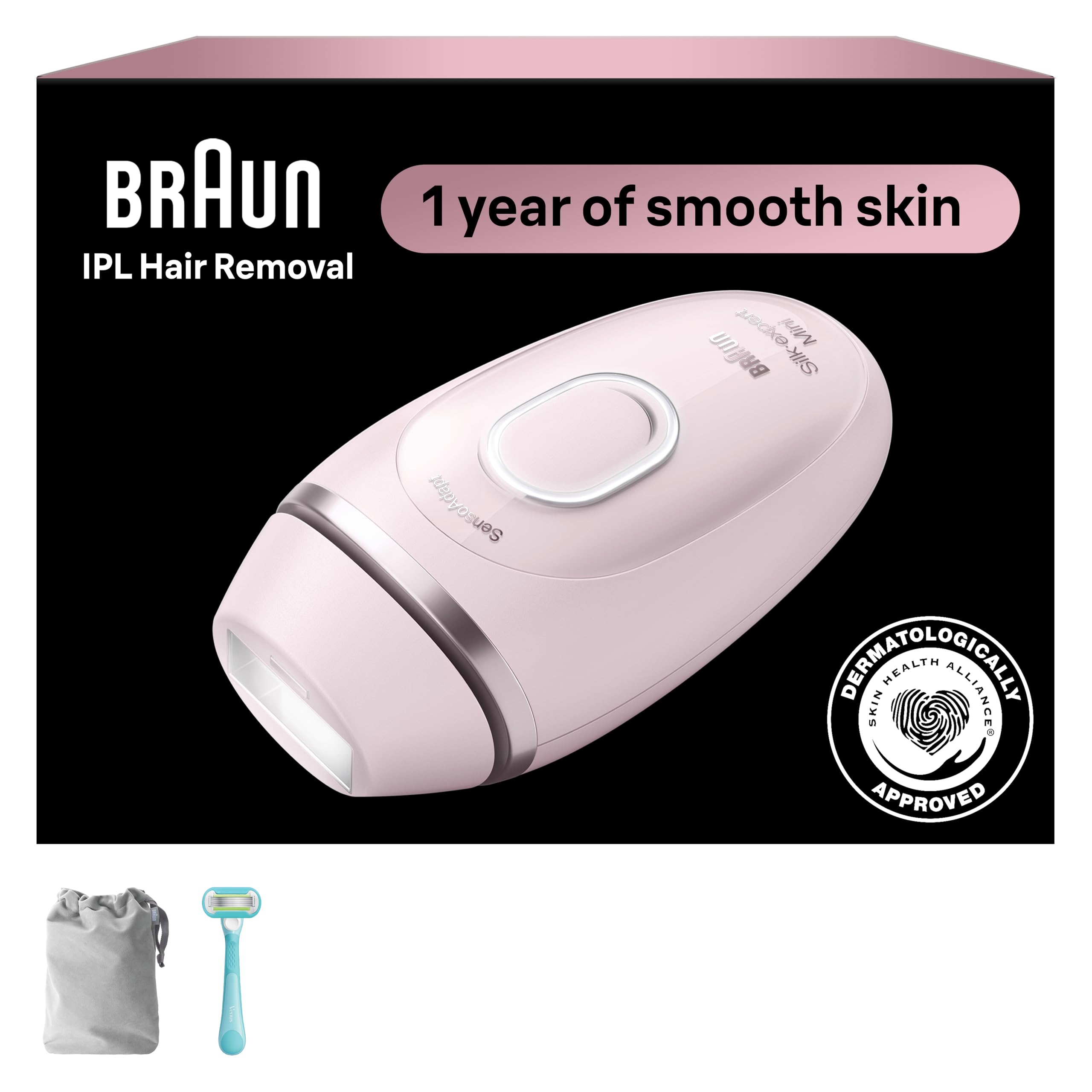 Photo 1 of Braun IPL Mini, Silk·Expert Mini, IPL Hair Removal for Women and Men, Permanent Laser Hair Reduction At-Home, IPL1111