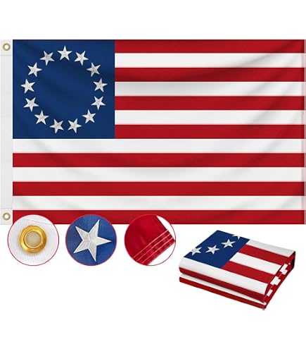 Amazon.com : Embroidered Betsy Ross USA Flags 3x5 Outdoor US