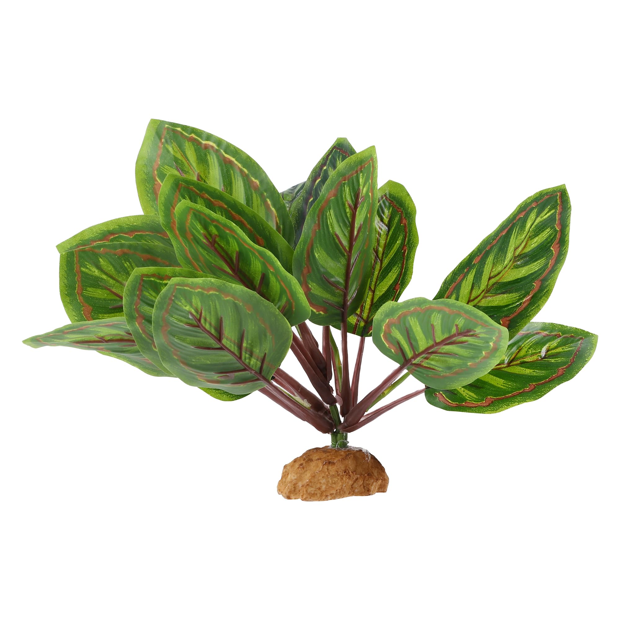 CAPASTEC Reptile Plants Decoration, Reptile Plants for Terrarium Decor, Reptile Artificial Plant, Amphibian Habitat Decor Suitable for Reptiles Lizards Geckos, 7.48"x2.76"x11.02", Green