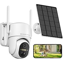 360° Solar Wireless Outdoor Security Camera with 2K Vision