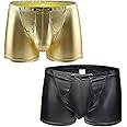 eywlwaar Men's Sexy Boxer Briefs Low Rise Pouch Trunks Underwear Cool Design