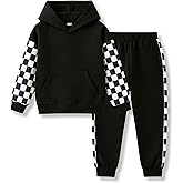 Voxikodex Size 4-8 Years Toddler Boys Clothes Hoodie Sweatshirt & Pants 2 Piece Set Boys Fashion Fall Winter Outfits Set