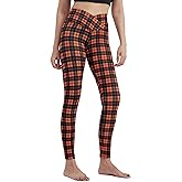 sissycos Women's Christmas Halloween Crossover Leggings High Waisted Buttery Soft Printed Tights 27"