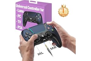 Enstixsm Upgraded for Luna Controller with Back Paddles,Turbo,Wireless Fire TV Game Controllers for PC,GeForce NOW,Firestick,