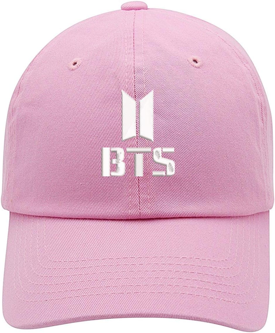 Kpop BTS Logo Embroidered Low Profile Soft Crown Unisex Baseball Dad Hat
