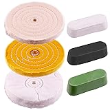 Swpeet 8" Buffing Polishing Wheels Polish Pad 6Pcs