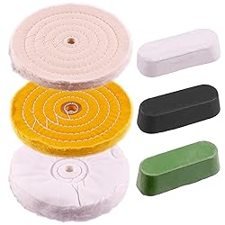 Swpeet 8" Buffing Polishing Wheels Polish Pad 6Pcs