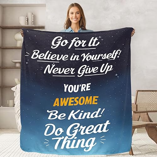 keepitcozi Get Well Gifts for Women, Thinking of You Gift for Mom Friend Sister, Inspirational Gifts for Women, Healing Blanket, Feel Better Gift, 50"x60"