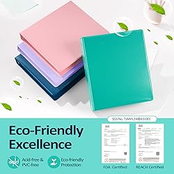 BinderX Extra Durable 3 Ring Binder, Round Ring 1