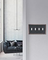 TREEWELL 2-Pack Quad Toggle Light Switch Cover