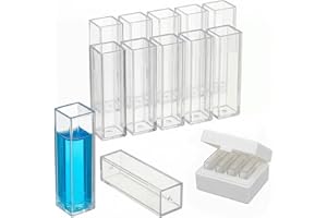 Mikikit 10PCS Cuvette Standard Cuvette Disposable Cuvette Plastic Cuvette Reliable Accurate Transparent for Spectrophotometer