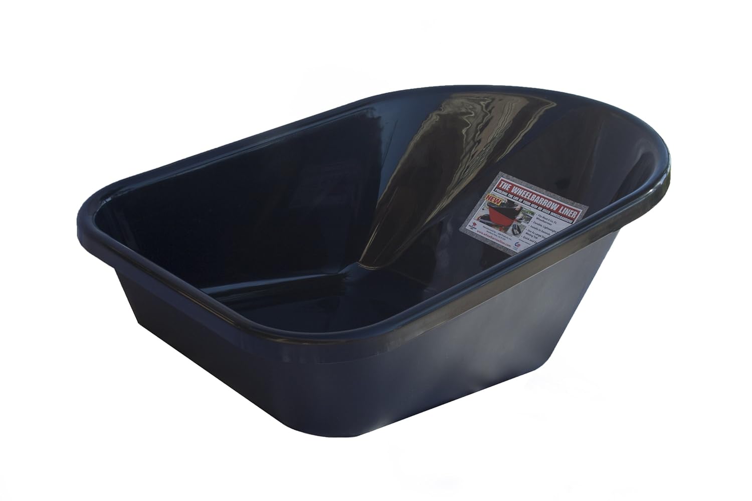 Wheelbarrow Liner for 6 Cubic Feet Wheelbarrows, Black Recycled Poly