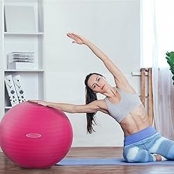 Fitvids Anti-Burst and Slip Resistant Exercise Ball