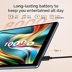 POWMUS 2024 Android Tablet, 10.1 inch Tablet with
