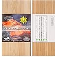 12 Pack Cedar Grilling Planks with Thicker (4/10”) & Larger (12”x 6”) Size. Add Extra Flavor and Smoke to Salmon - BBQ China 