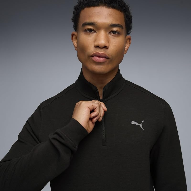 M Cloudspun 1/4 Zip Puma Negro
