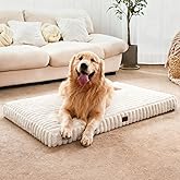 Cozila Dog Beds for Large Sized Dog, Orthopedic Pet Bed with Waterproof Lining, Soft Short Plush Surface & Egg Crate Foam, Ma